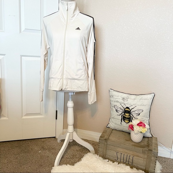 Adidas tracksuit sweater ivory white - Picture 2 of 6